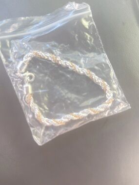 Two-Tone Rope Chain Bracelet - Silver & Gold